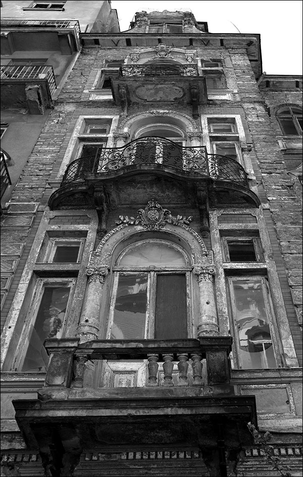 derilict old building in Warsaw, Poland